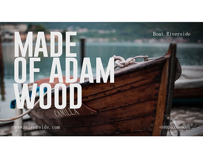 Website banner Adam wood banner branding design graphic design ui ux vector website wood