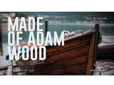 Website banner Adam wood