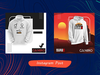 Istagram Post For Gamino design isntagram photoshop post poster psd طراحی گرافیک پست اینستاگرام