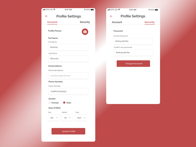 Settings - dailyUI - 007 graphics sketch ux ui settings adobexd figma 007 dailyui