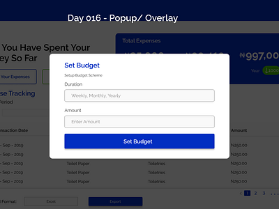 Pop-up/Overlay - Daily UI - Day 16 dailyui day 16 figma pop up overlay ui ux web design