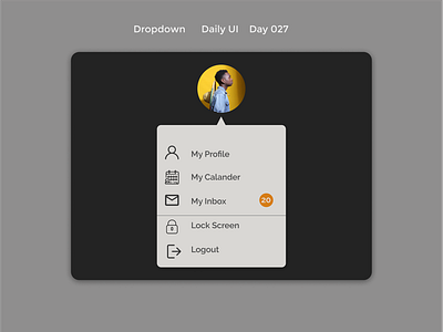 Drop down - DailyUI - Day27