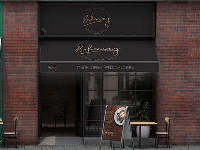 Branding for Bakeaway - Store Front branding design illustration logo ux vector