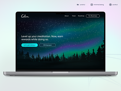Calm 2.0 - Coming soon! branding design ui ux web website