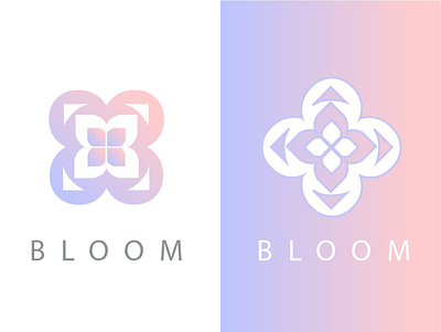 Logo design branding design flat gradient icon identity illustration illustrator logo pastel color rotational ui vector web
