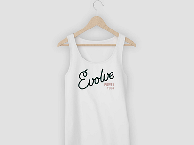 Evolve Power Yoga (beta) logo typography type font yoga