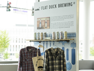 Flat Duck Brewery Senior Wall beer beer branding brand branding concept design design graphic design illustration logo logodesign