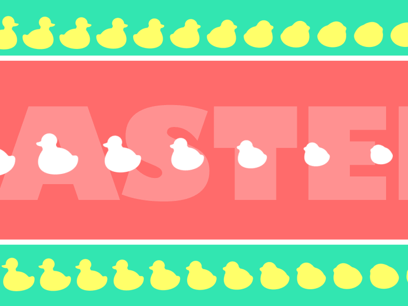 Easter Weirdness after effects ducks easter illustrator