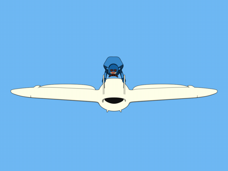 Nausicaa Gif – Glider animation cinema 4d flight girl gang glider ladies in mograph miyazaki nausicaa studio ghibli toon shading