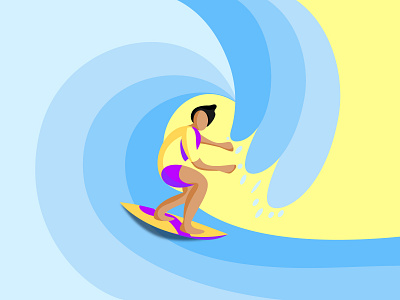 Surfing adobe illustrator design art designdaily exercise humanillustration illustration illustration design ocean sea surf surf art surfboard surfboards surfing vector water sports watersport watersports