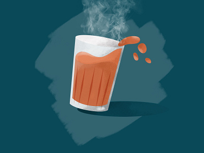 Tea Glass illustration by saha on Dribbble