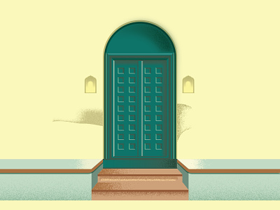 Doors of India 2d 2d art 365 adobe illustrator design designdaily door doors flat flat illustration illustration illustration design illustrator india light and shadow steps texture vector vintage