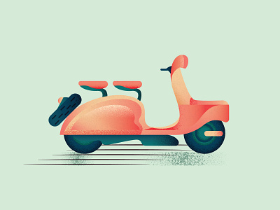 Peugeot S57 Scooter 2d 2d art adobe illustrator designdaily flat flat illustration illustration peugeot scooter scooters texture vector vehicle