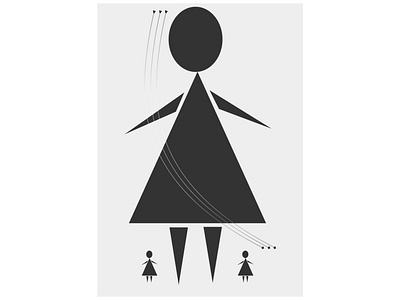 Neutrino mother design graphic design illustration vector