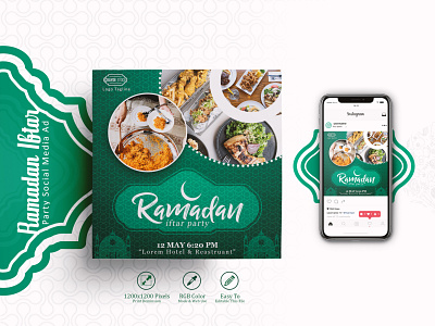 Ramadan Iftar Party Social Media Banner ramadan iftar party social media banner