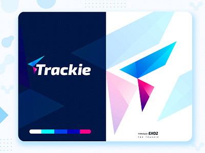 Logo Design For Trackie artwork design education logo icon design illustration local location location app locational lgo logo logo design logotype track logo trackie logo