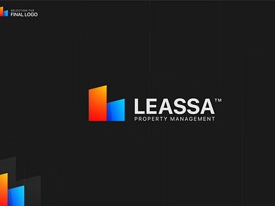 Leassa Gradient Logo Design