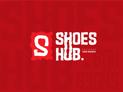 Shoes Hub Fancy Text Monogram Logo fancy text logo game game logo hub logo monogram logo shoes shoes logo word mark