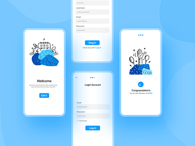 Mobile Sign up Page interface - #DailyUI login page mobile login page mobile sign up interface mobile signup page mobile ui product design sadekbranding sadekhr sadekhr5 sign sign up ui signin page signup page ui design