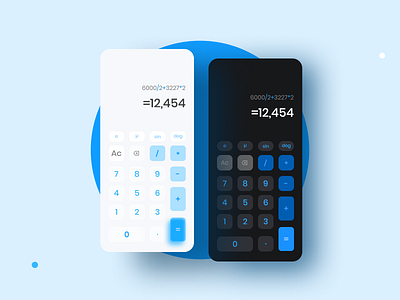 Calculator App Design - #DailyUi calculator