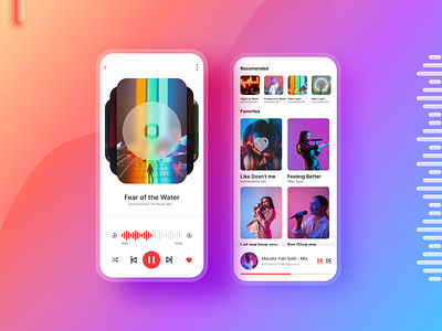 Music App interface Design - #DailyUI 09 ecommerce mobile ui music app music app design music app page design music app ui design product design sadekhr ui