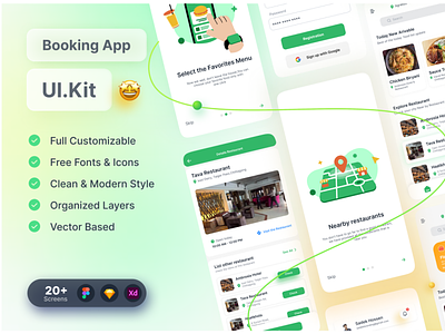 Restaurant Booking App Uikit