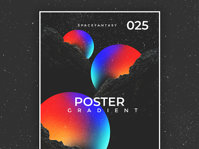 ball gradient poster artwork ball gardient poster banner gradient poster