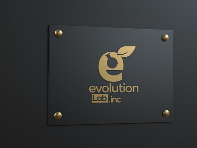 Evolution lab logo design a letter logo logo logo design text