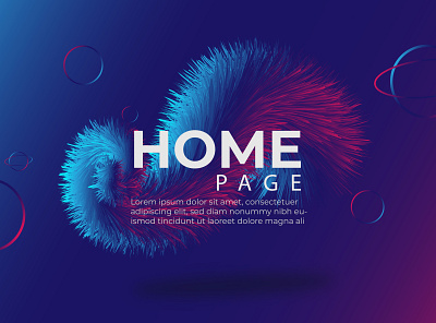 home page a logo illustration text ui vector