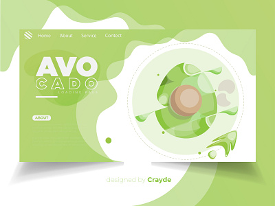 Avocado Landing web Page Design