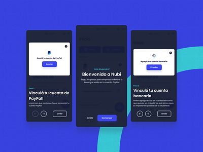 Nubi - User Onboarding argentina bank dashboard design fintech illustration indicius mobile money nubi paypal platform ui ux web app