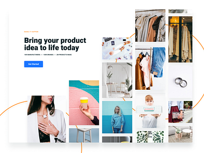 Photo Grid brands grid heebo landing manufacturer minimalistic photo product ui unsplash