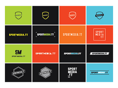 Sportmedia colored deporte design logo media proposal sports