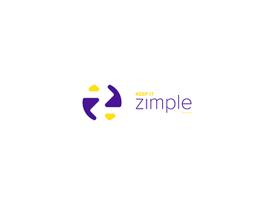 Keep it Zimple arrows brand color design feedback identity logo simple zimple