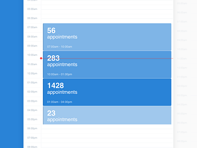 SinQ Scheduler appointments calendar dashboard day filters month platform scheduler sinq ui ux week