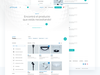 Lighting e-commerce - Search / Product List design filter flat lighting lighting design list montserrat product product list product page search