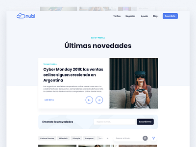 Nubi Marketing Website - Blog & Elements blog design fintech hero illustration marketing website mobile money motion ui nubi paypal responsive ui ux visual design