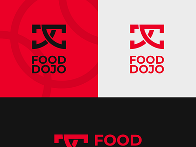 FOOD DOJO affinity designer branding logo vector