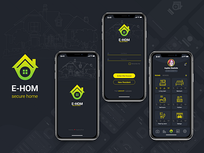 E-HOM (Smart Home Security app)