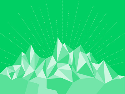 Singing Mountains illustration vector art