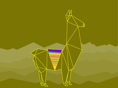 Llama llama illustration vector art