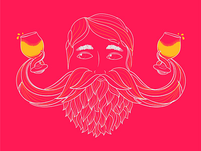 Beer Master design illustration vector art