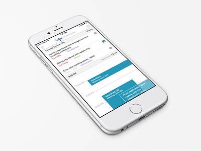 Workday Dashboard app homepage ios iphone 6