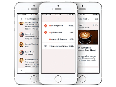 Group Messaging App dashboard ios iphone messaging