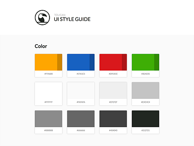 Toucan UI Style Guide color styleguide toucan