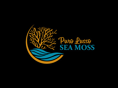 Beautiful sea moss logo design
