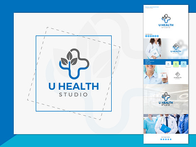 Health studio logo design