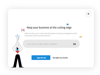 email signup popup ui ux uxui