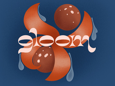 Gloom illustration lettering pokemon procreate type typography