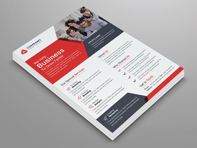 Abstract Modern and Corporate Business Flyer Template Design a4 a4 flyer